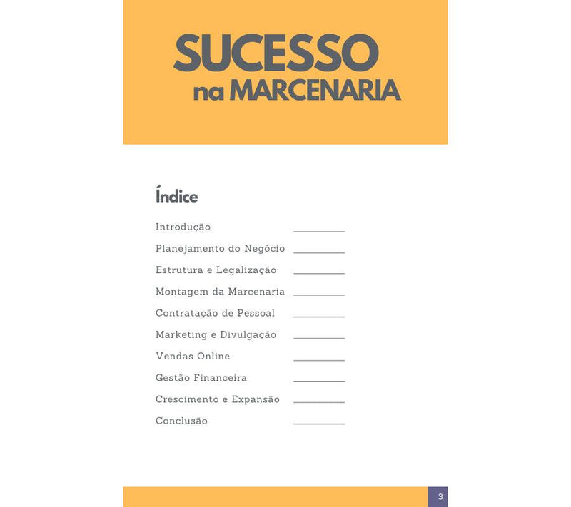 E-Book Como Montar uma Marcenaria de Sucesso