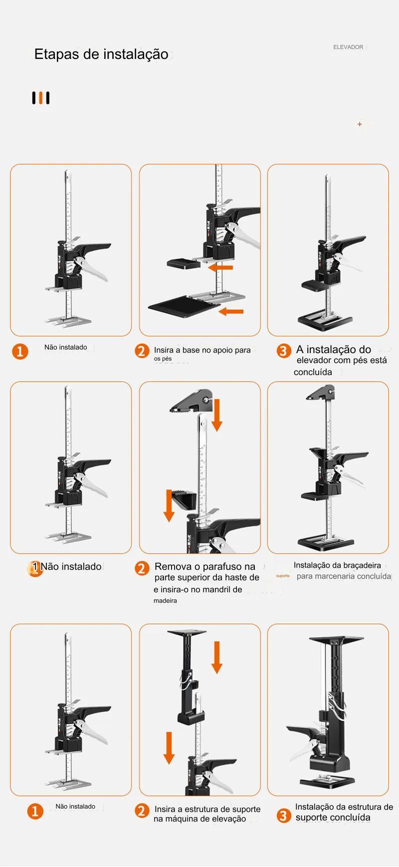 Suporte Telescópico Manual