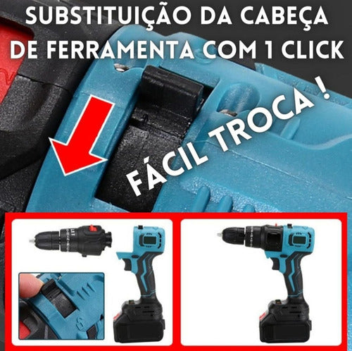 Multifuncional Ferramentas 9 Em 1 Com 2 Bateria 110V/220V