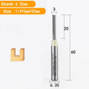 Fresa Reta 6,35mm Arden CNC TCT – Haste 1/4" para MDF, Compensado e Aglomerado