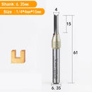 Fresa Reta 6,35mm Arden CNC TCT – Haste 1/4" para MDF, Compensado e Aglomerado