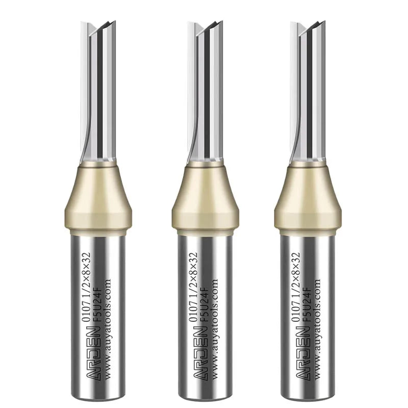 Fresa Reta 6,35mm Arden CNC TCT – Haste 1/4" para MDF, Compensado e Aglomerado