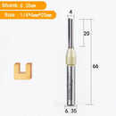 Fresa Reta 6,35mm Arden CNC TCT – Haste 1/4" para MDF, Compensado e Aglomerado