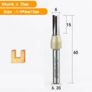 Fresa Reta 6,35mm Arden CNC TCT – Haste 1/4" para MDF, Compensado e Aglomerado