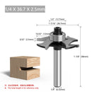 Fresa Com Rolamento 1/4 6mm 6.35mm