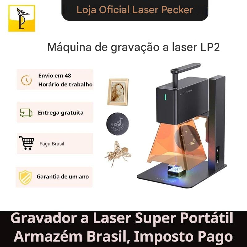 Máquina De Gravação A Laser Portátil Com Bluetooth 5.0