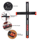 Régua Esquadro de Alumínio Pro Black